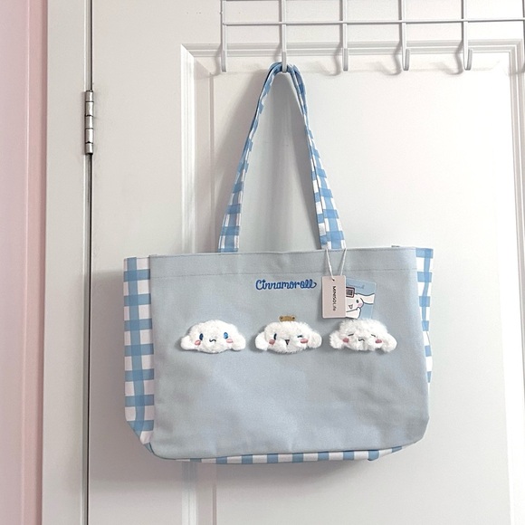 sanrio x miniso cinnamoroll canvas tote bag - Picture 1 of 8